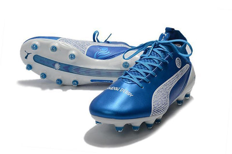 Image of PUMA evoTOUCH Pro FG Soccer Cleats Blue White