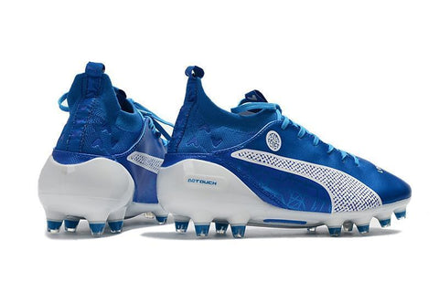 Image of PUMA evoTOUCH Pro FG Soccer Cleats Blue White