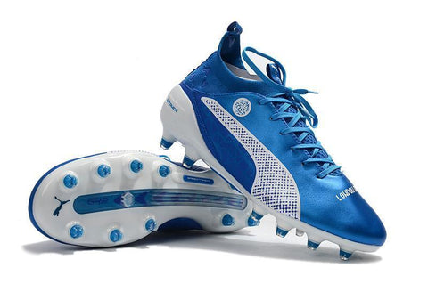Image of PUMA evoTOUCH Pro FG Soccer Cleats Blue White