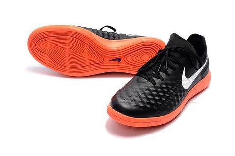 Image of Nike MagistaX Finale II IC Soccer Shoes Black White Orange - KicksNatics