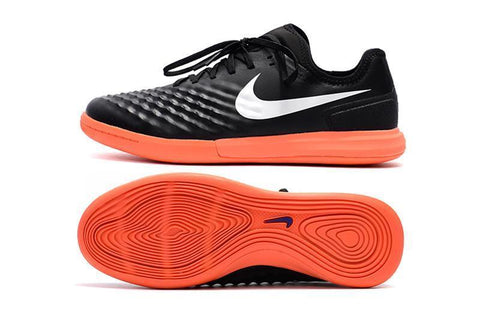 Image of Nike MagistaX Finale II IC Soccer Shoes Black White Orange - KicksNatics
