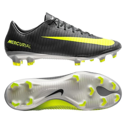 Image of Nike Mercurial Vapor XI CR7 FG Soccer Cleats Seaweed Volt Hasta White - KicksNatics