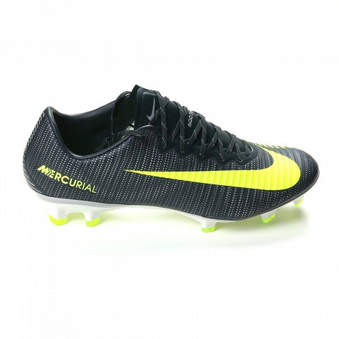 Image of Nike Mercurial Vapor XI CR7 FG Soccer Cleats Seaweed Volt Hasta White - KicksNatics