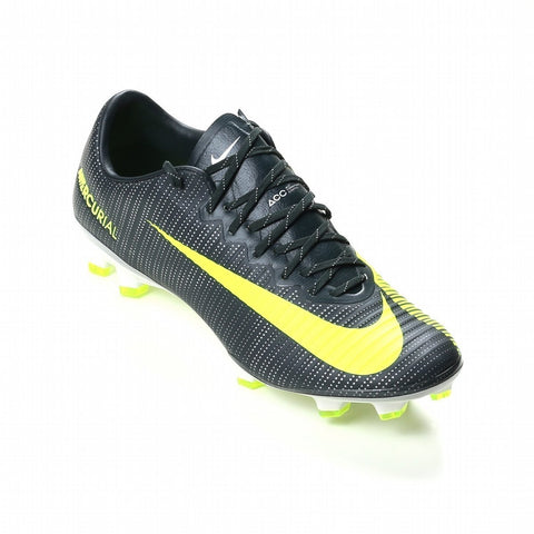 Image of Nike Mercurial Vapor XI CR7 FG Soccer Cleats Seaweed Volt Hasta White - KicksNatics