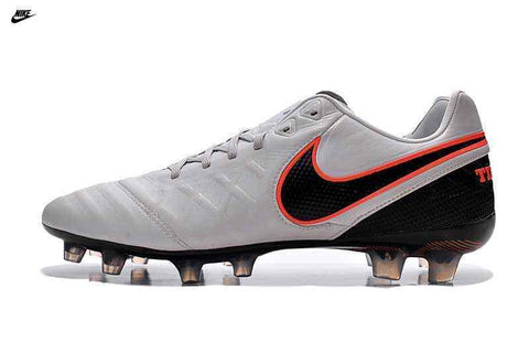 Image of Nike Tiempo Legend VI FG Soccer Cleats White Black - KicksNatics