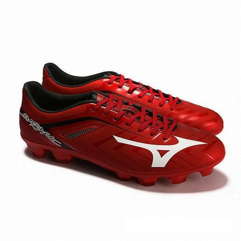 Image of Mizuno Basara 001 FG Soccer Cleats Red Black White - KicksNatics