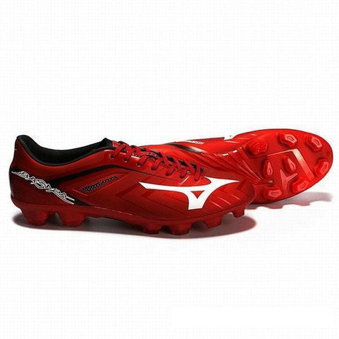 Image of Mizuno Basara 001 FG Soccer Cleats Red Black White - KicksNatics