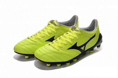 Image of Mizuno Morelia Neo II FG Soccer Cleats Electric Green Black - KicksNatics