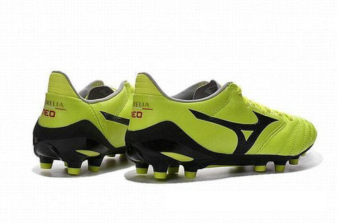 Image of Mizuno Morelia Neo II FG Soccer Cleats Electric Green Black - KicksNatics