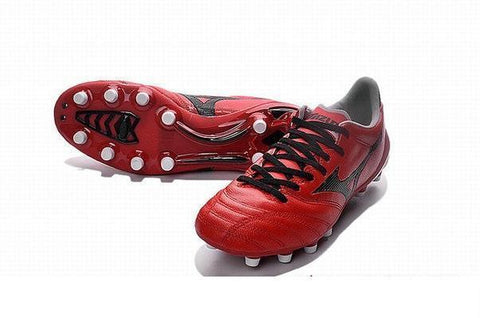Image of Mizuno Morelia Neo II FG Soccer Cleats Red Black - KicksNatics