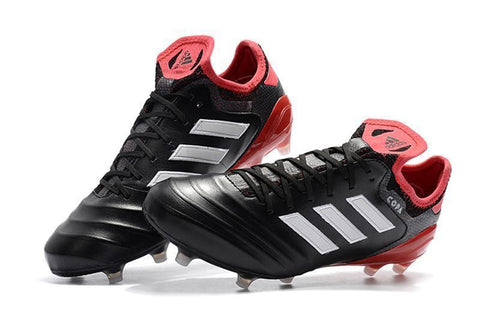 Image of Adidas Copa 18.1 FG Soccer Cleats Black Red - KicksNatics