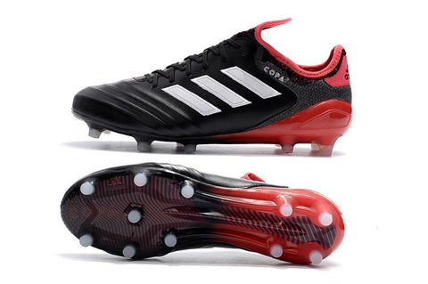 Image of Adidas Copa 18.1 FG Soccer Cleats Black Red - KicksNatics