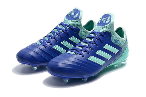 Image of Adidas Copa 18.1 FG Soccer Cleats Blue Green - KicksNatics