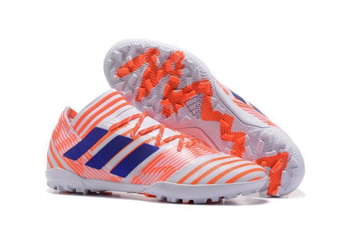 Image of Adidas Nemeziz Tango 17.3 Turf Soccer Cleats Solar Red Blue White - KicksNatics