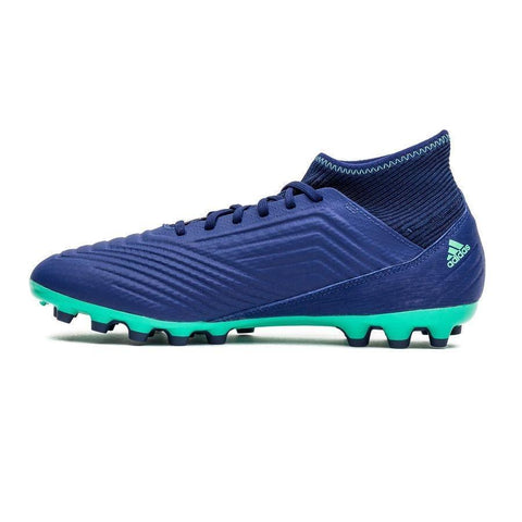 Image of Adidas Predator 18.3 AG/FG Soccer Cleats Royal Blue White Green - KicksNatics