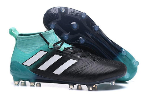 Image of Adidas ACE 17+ Primeknit FG Soccer Cleats Energy Aqua White Legend Ink - KicksNatics