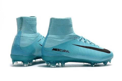 Image of Nike Mercurial Superfly V FG Soccer Cleats Moon Blue Black - KicksNatics