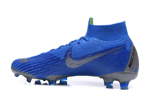 Image of NIKE Mercurial Superfly VI 360 Elite FG Blue W Silver Nike - KicksNatics