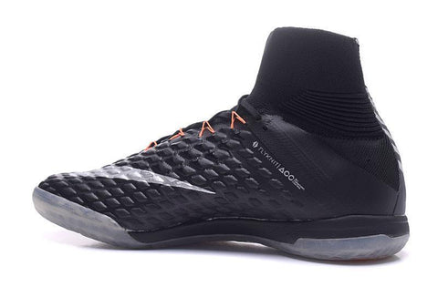 Image of Nike HypervenomX Proximo II Dynamic Fit IC HP30027 Black/Orange/Silver - KicksNatics
