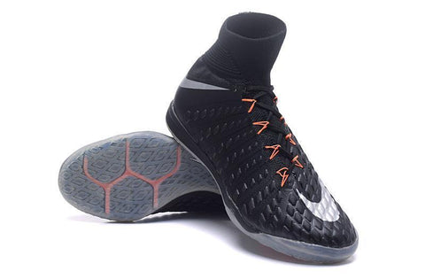 Image of Nike HypervenomX Proximo II Dynamic Fit IC HP30027 Black/Orange/Silver - KicksNatics