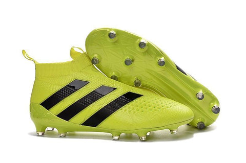 Image of Adidas ACE 16+ Purecontrol FG/AG Soccer Cleats Solar Yellow Black - KicksNatics