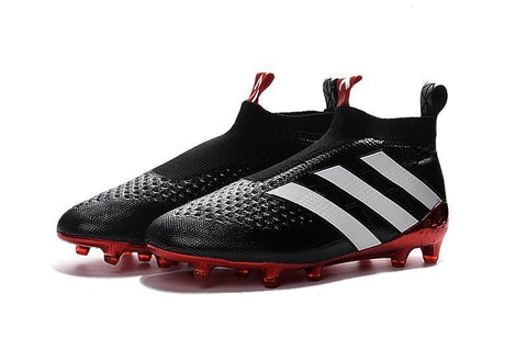 Image of Adidas ACE 16+ Purecontrol FG/AG Soccer Cleats Black White Red - KicksNatics