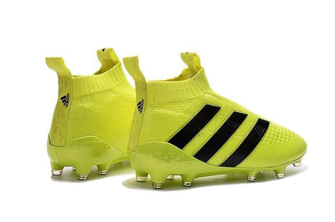 Image of Adidas ACE 16+ Purecontrol FG/AG Soccer Cleats Solar Yellow Black - KicksNatics