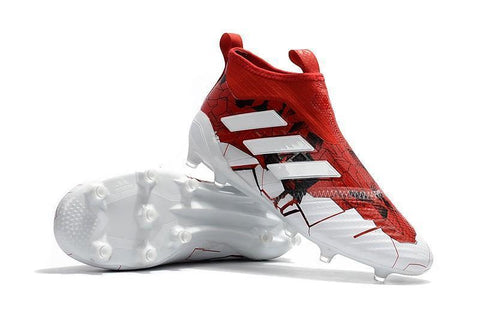 Image of Adidas Ace 17+ Purecontrol Confed Cup FG Soccer Cleats White Solar Red - KicksNatics