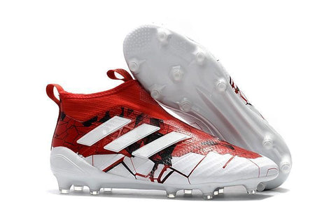 Image of Adidas Ace 17+ Purecontrol Confed Cup FG Soccer Cleats White Solar Red - KicksNatics
