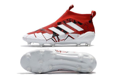 Image of Adidas Ace 17+ Purecontrol Confed Cup FG Soccer Cleats White Solar Red - KicksNatics