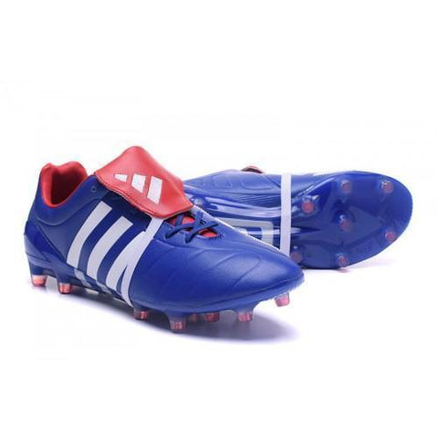 Image of Adidas Predator Mania Champagne FG Soccer Cleats Blue White Red - KicksNatics