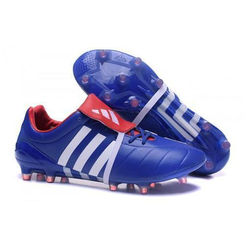Image of Adidas Predator Mania Champagne FG Soccer Cleats Blue White Red - KicksNatics