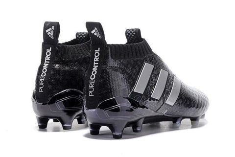 Image of Adidas Ace 17+ Purecontrol FG Soccer Cleats Core Black White - KicksNatics