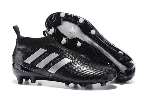 Image of Adidas Ace 17+ Purecontrol FG Soccer Cleats Core Black White - KicksNatics