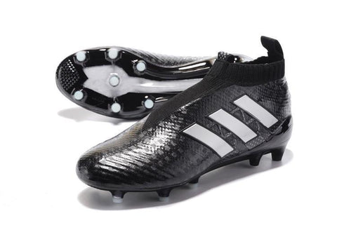 Image of Adidas Ace 17+ Purecontrol FG Soccer Cleats Core Black White - KicksNatics