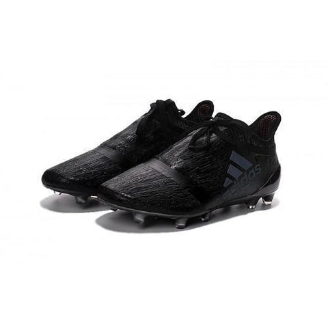 Image of Adidas X 16+ Purechaos FG/AG Soccer Cleats All Black - KicksNatics