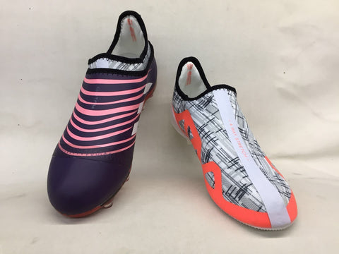Image of Adidas Glitch Skin 17 FG Soccer Shoes Purple White Red Pink - KicksNatics
