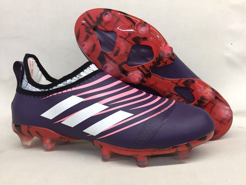 Image of Adidas Glitch Skin 17 FG Soccer Shoes Purple White Red Pink - KicksNatics