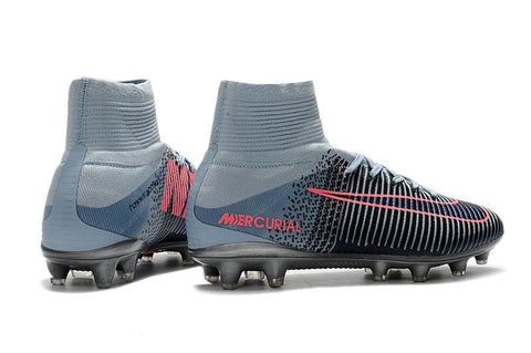 Image of Nike Mercurial Superfly V AG Soccer Cleats Black Grey Pink - KicksNatics
