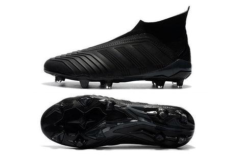 Image of Adidas Predator 18+ FG Soccer Cleats All Black - KicksNatics