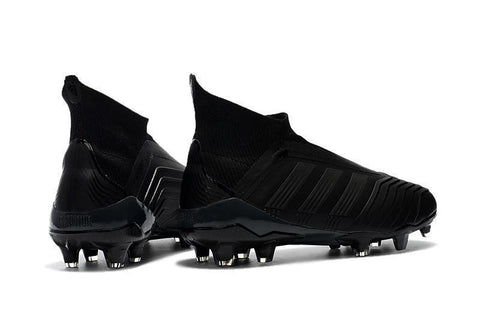 Image of Adidas Predator 18+ FG Soccer Cleats All Black - KicksNatics