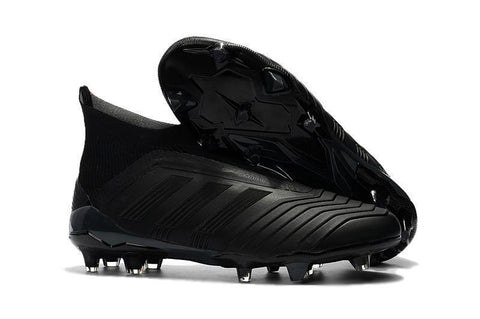 Image of Adidas Predator 18+ FG Soccer Cleats All Black - KicksNatics