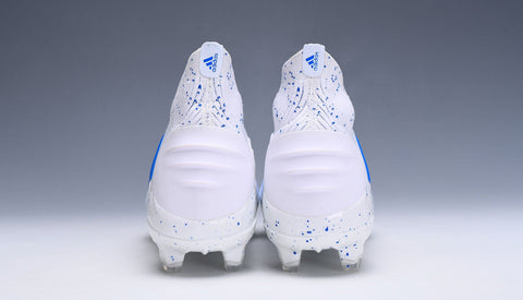 Image of Adidas Predator 19.1 FG White Blue no Lace - KicksNatics