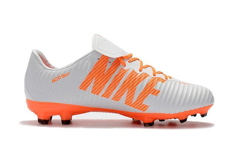 Image of Nike Mercurial Vapor XI FG Soccer Cleats White Orange - KicksNatics