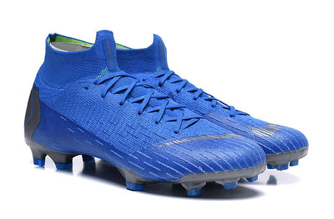 Image of NIKE Mercurial Superfly VI 360 Elite FG Blue W Silver Nike - KicksNatics