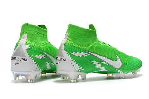 Image of NIKE Mercurial Superfly VI 360 Elite FG Green White High Cut - KicksNatics