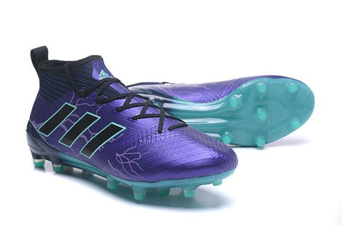 Image of Adidas ACE 17.1 Primeknit Soccer Cleats Legend Ink Black Energy Aqua - KicksNatics