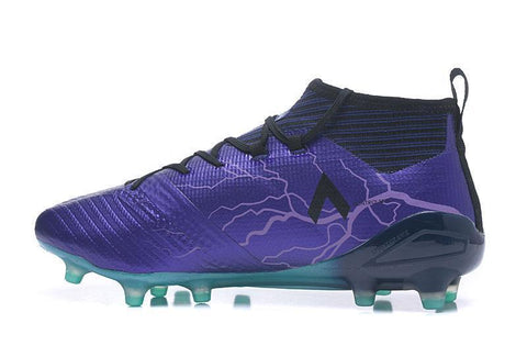 Image of Adidas ACE 17.1 Primeknit Soccer Cleats Legend Ink Black Energy Aqua - KicksNatics