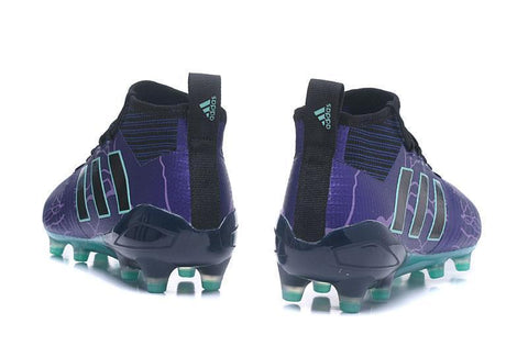 Image of Adidas ACE 17.1 Primeknit Soccer Cleats Legend Ink Black Energy Aqua - KicksNatics