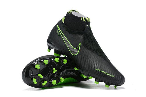 Image of Nike Phantom Vision Elite DF FG Black Green Lining